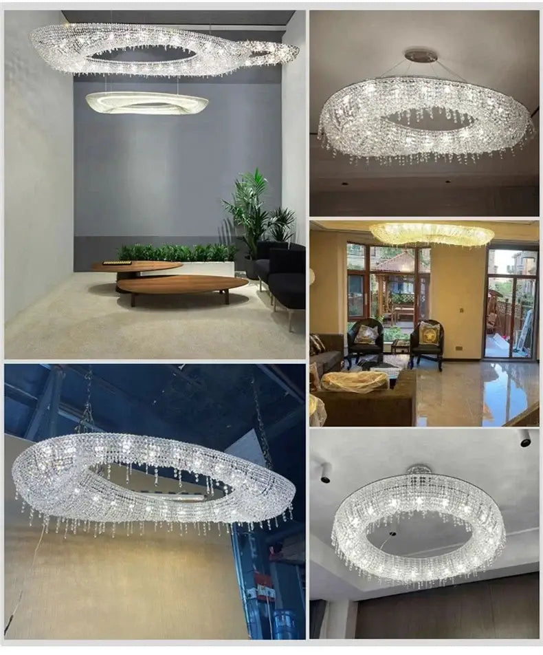 Modern luxury decorbites crystal chandelier dining room pendant light
