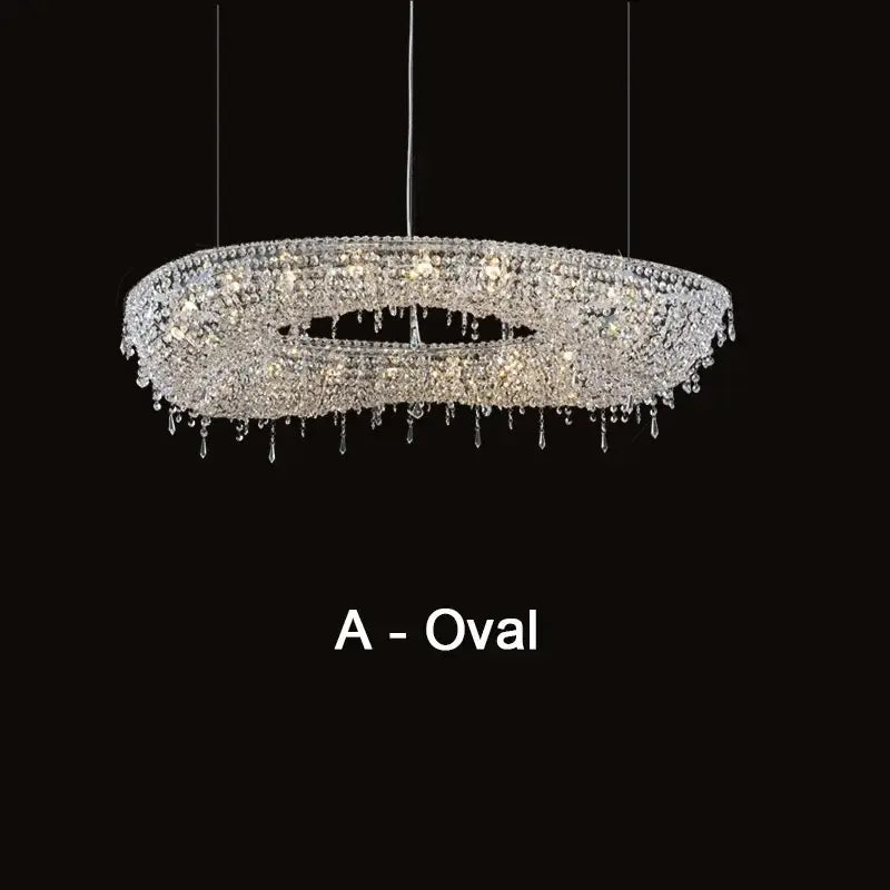 Modern luxury decorbites crystal chandelier dining room pendant light
