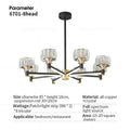 Modern black & gold decorbites crystal chandelier for living room