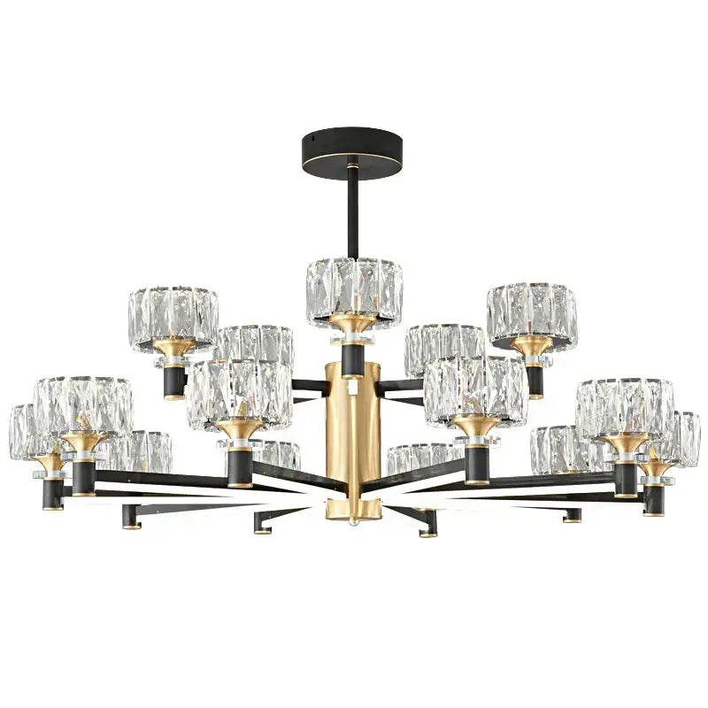 Modern black & gold decorbites crystal chandelier for living room