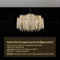 Modern luxury crystal chandelier – dining room cascading light