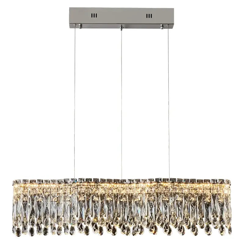 Modern luxury crystal chandelier – dining room cascading light
