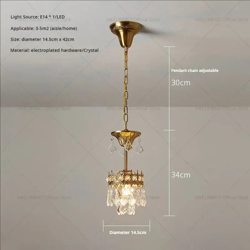 Modern golden crown decorbites crystal chandelier for dining room