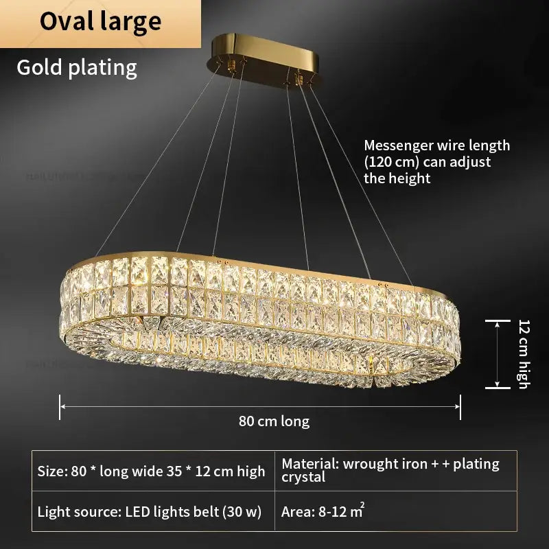 Modern luxury gold decorbites crystal chandelier for living room