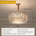Decorbites crystal chandelier gold circular light for living room