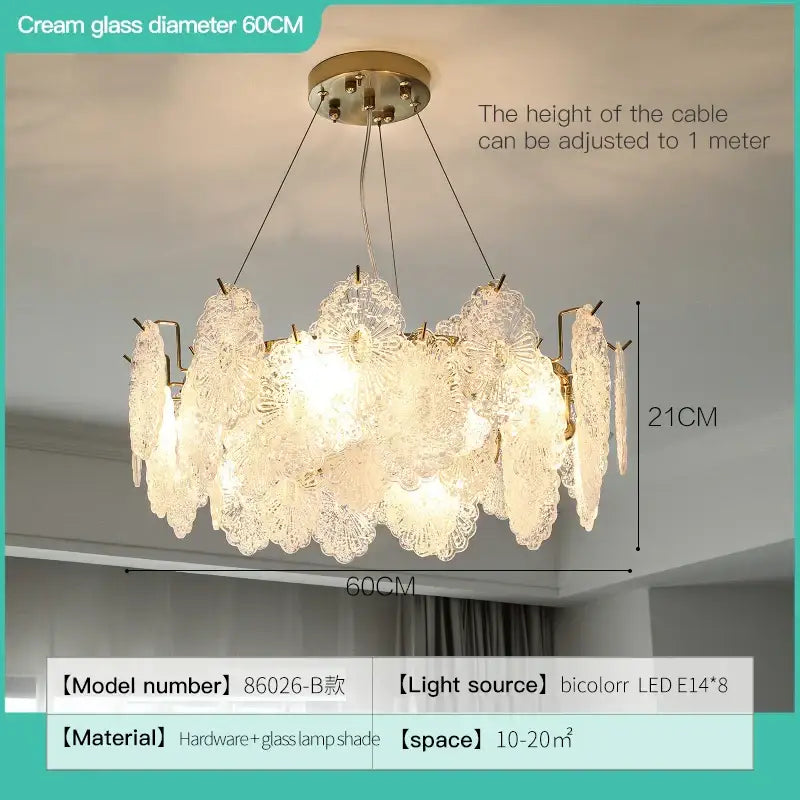 Modern white and gold decorbites crystal chandelier bedroom light