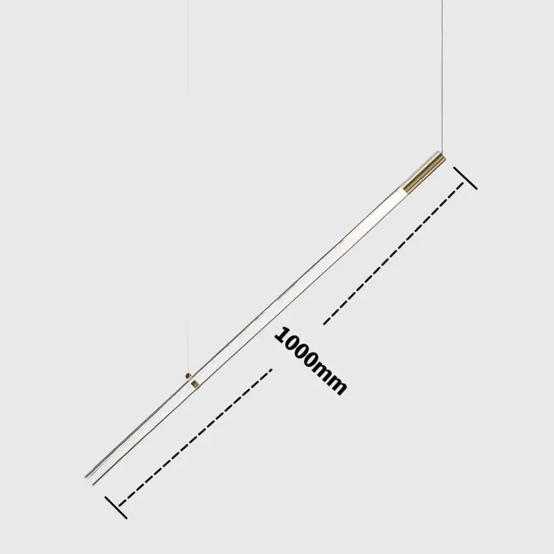 Modern minimalist metallic crystal chandelier pendant light dining room