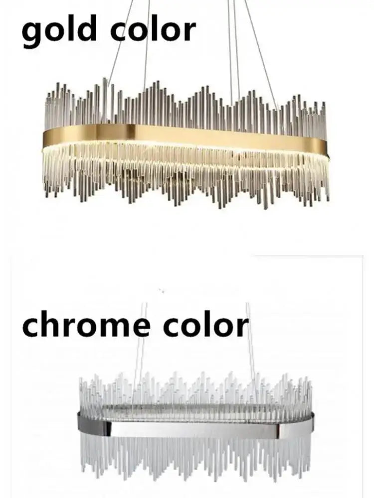 Modern gold decorbites crystal chandelier dining room pendant light