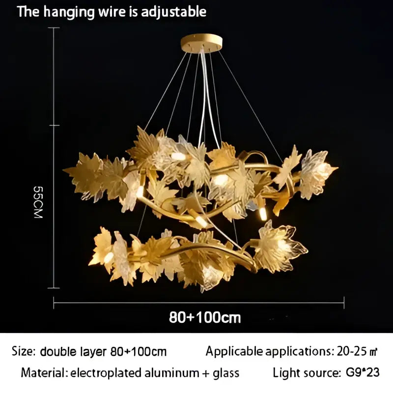 Rustic french country decorbites crystal chandelier dining room leaf design