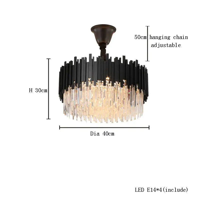 Classic gold decorbites crystal chandelier for dining room luxury light