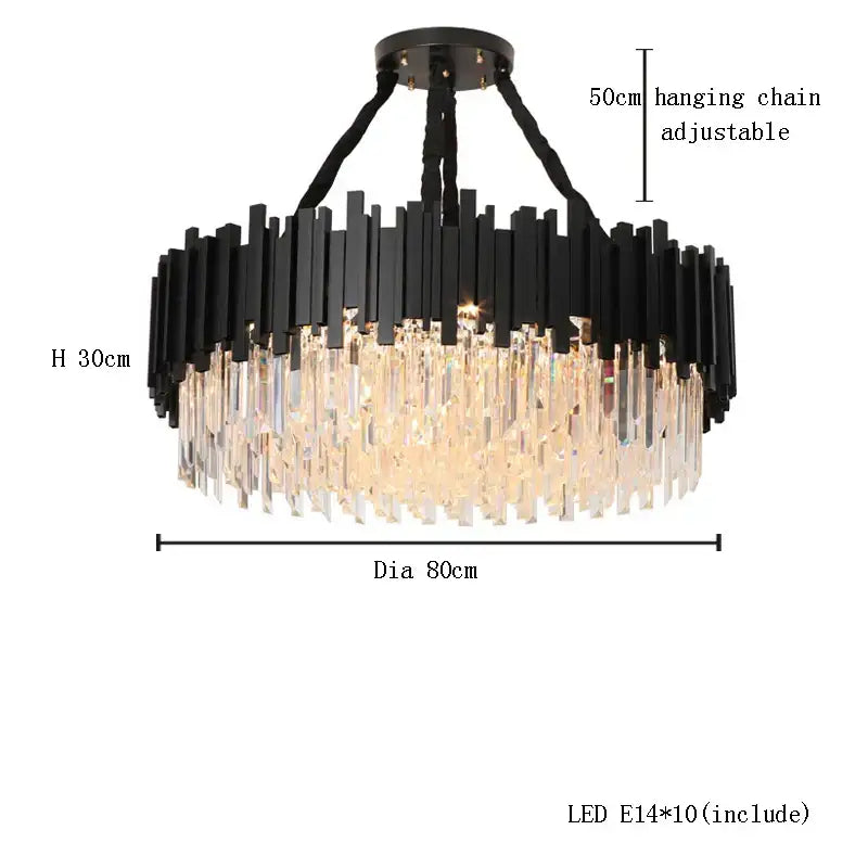 Classic gold decorbites crystal chandelier for dining room luxury light