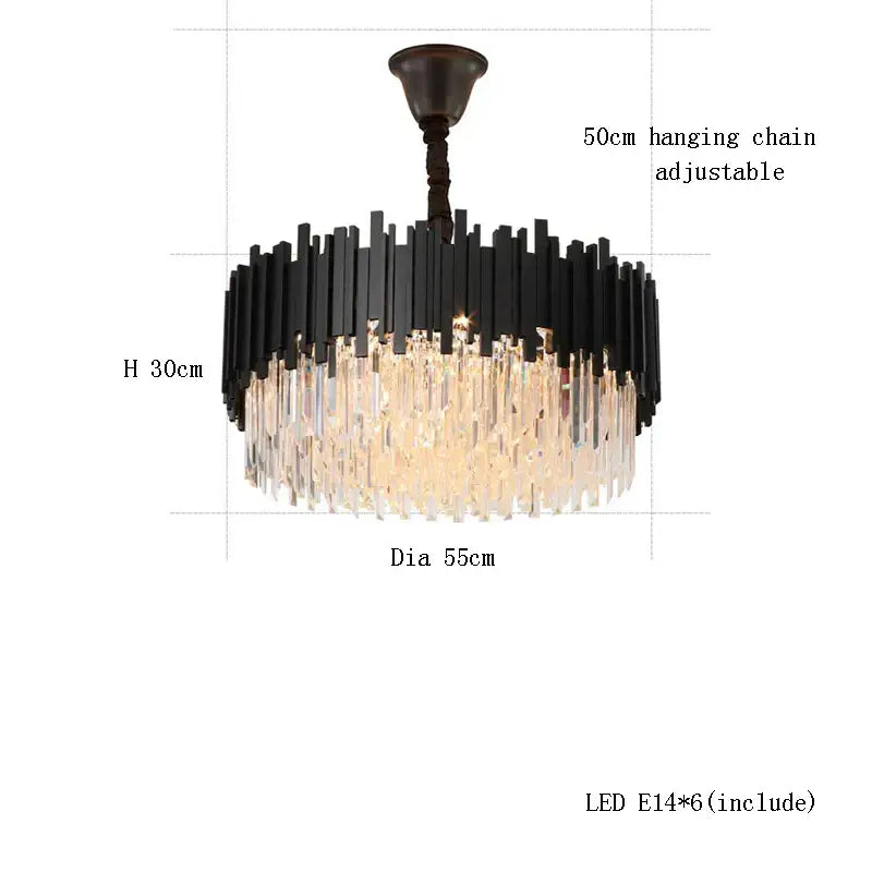 Classic gold decorbites crystal chandelier for dining room luxury light