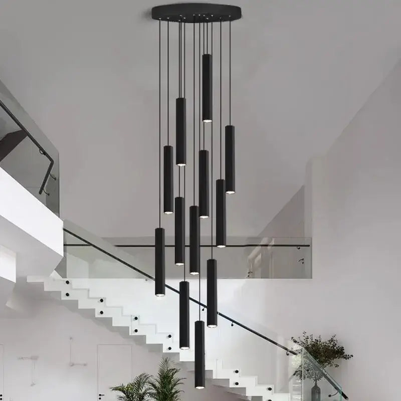 Modern black decorbites crystal chandelier living room pendant light