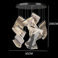 Modern sculptural glass decorbites crystal chandelier living room light