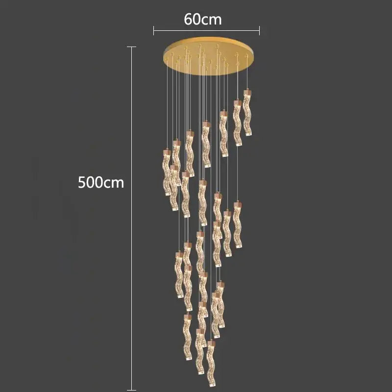Modern gold decorbites crystal chandelier living room pendant lamp