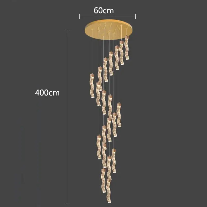 Modern gold decorbites crystal chandelier living room pendant lamp