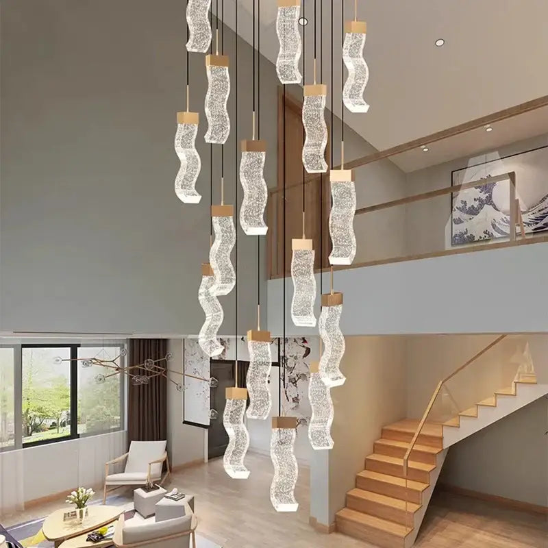 Modern gold decorbites crystal chandelier living room pendant lamp