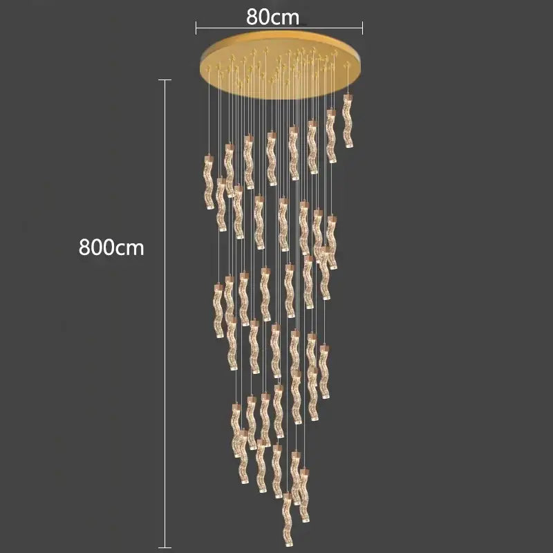 Modern gold decorbites crystal chandelier living room pendant lamp