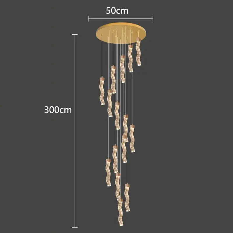 Modern gold decorbites crystal chandelier living room pendant lamp
