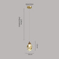 Modern brass crystal chandelier staircase pendant lamp living room