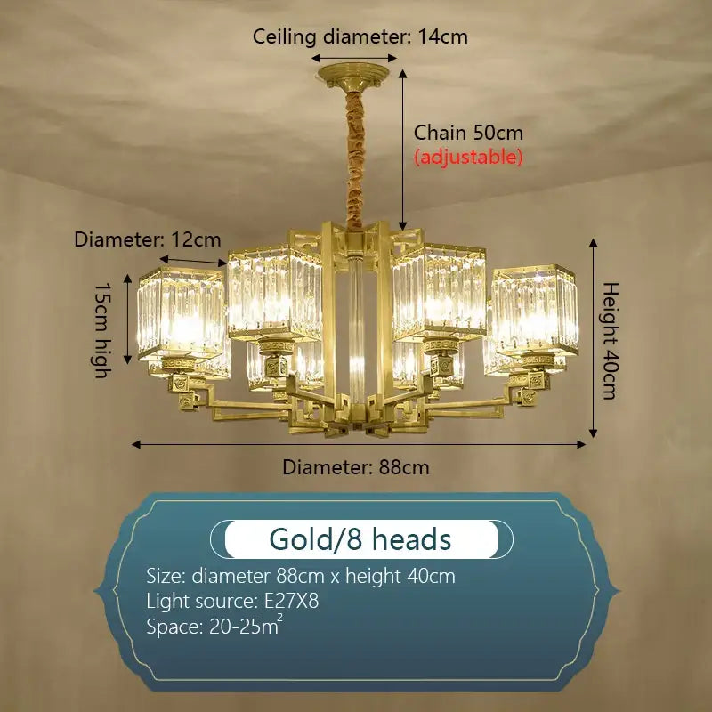 Modern bronze decorbites crystal chandelier living room lighting