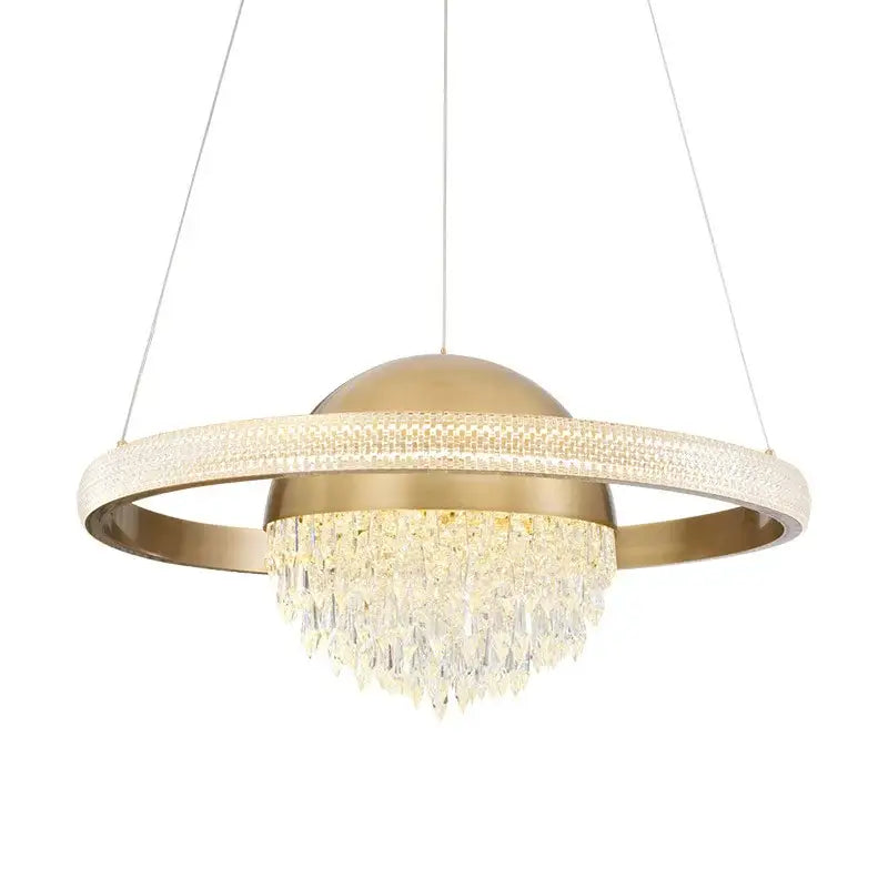 Decorbites crystal copper pendant lights for dining room luxury decor