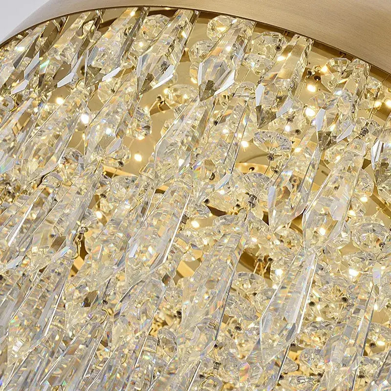 Decorbites crystal copper pendant lights for dining room luxury decor