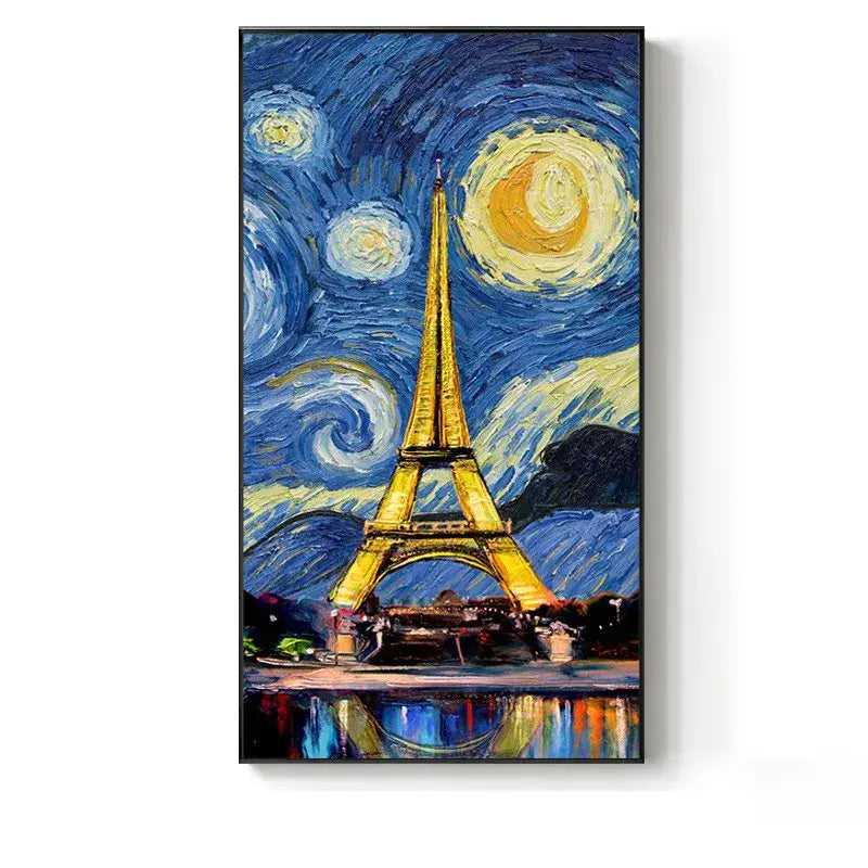 Decorbites crystal craft led eiffel tower wall lamp living room art