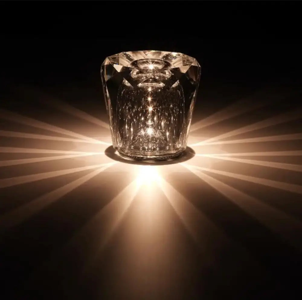 Decorbites crystal diamond night light bedroom glass table lamp