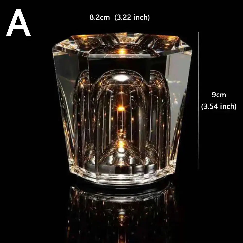 Decorbites crystal diamond night light bedroom glass table lamp