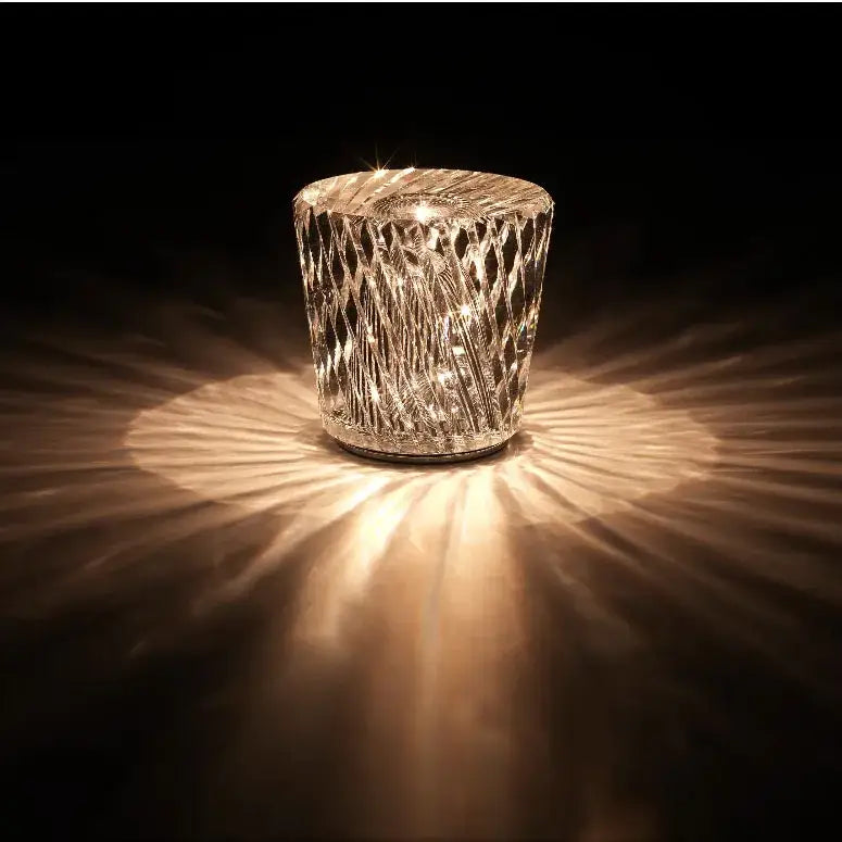 Decorbites crystal diamond night light bedroom glass table lamp