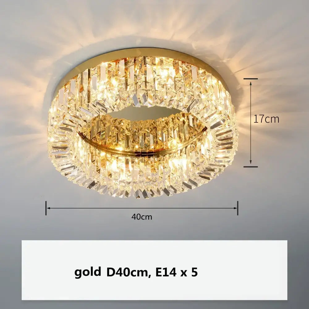 Decorbites crystal gold chandelier crystal gold ceiling light dining room