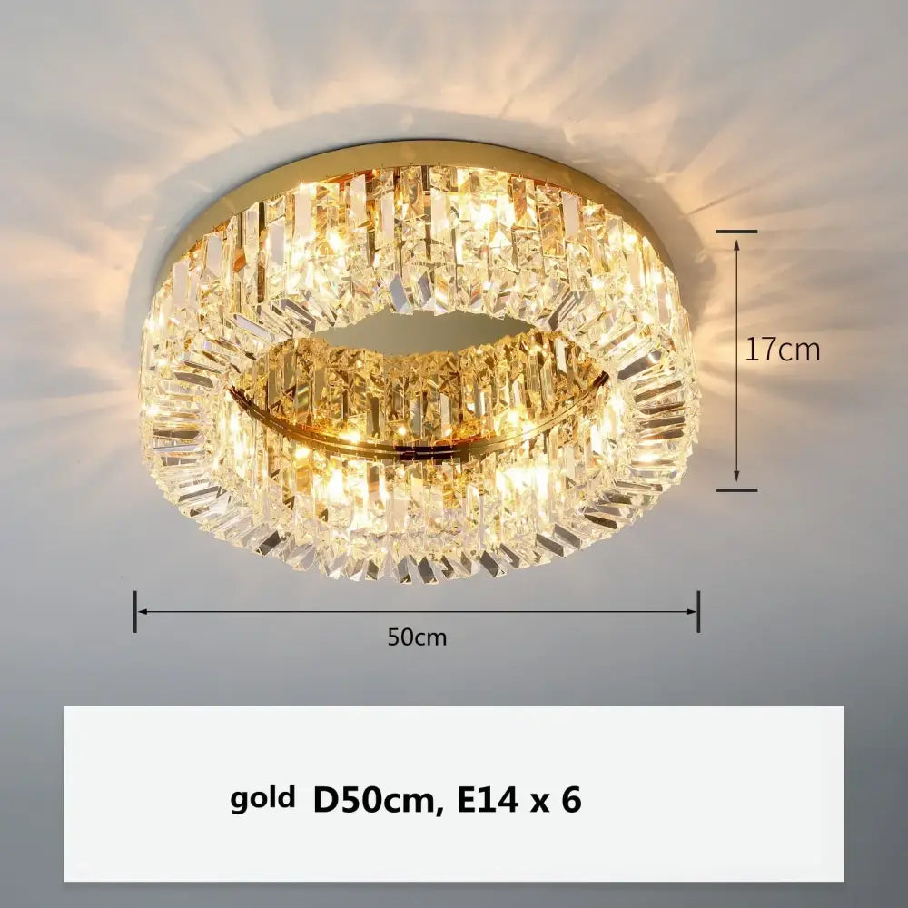 Decorbites crystal gold chandelier crystal gold ceiling light dining room