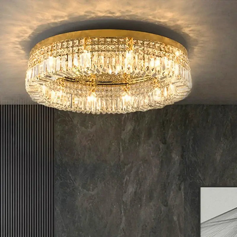 Decorbites crystal gold chandelier crystal gold ceiling light dining room