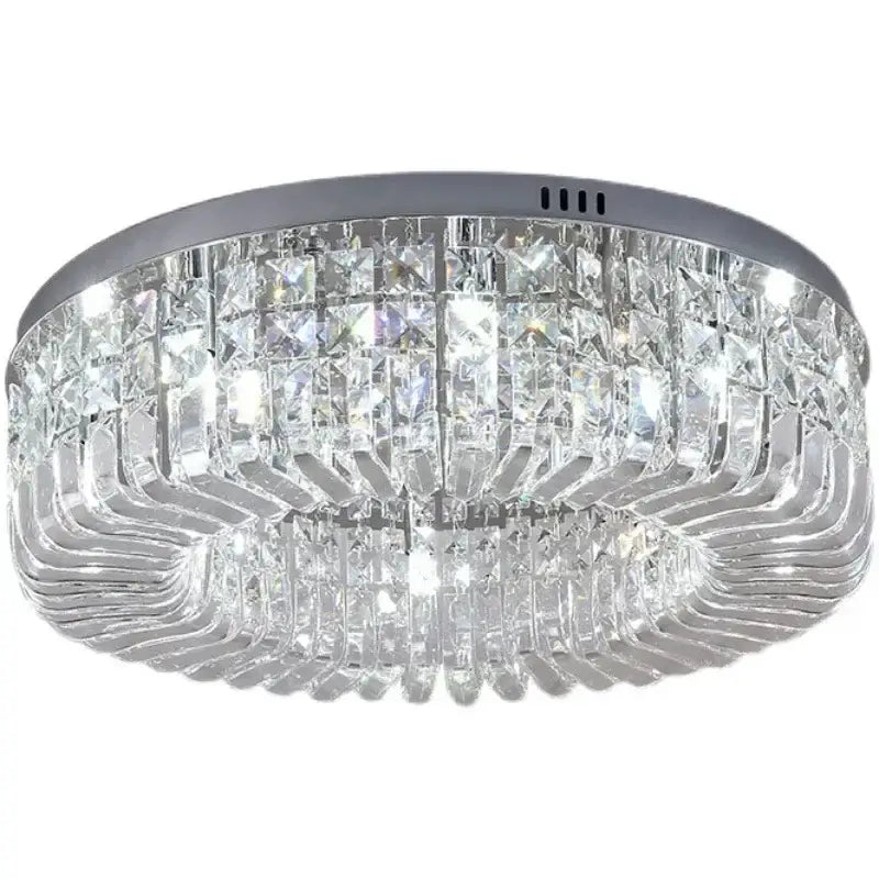 Modern gold multi tier crystal led ceiling light dining room