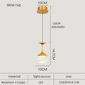 Decorbites crystal led chandelier gold pendant lights dining room