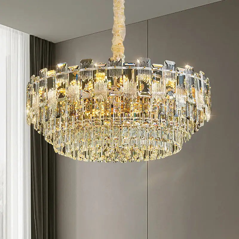Luxury golden decorbites crystal light chandelier living room lamp