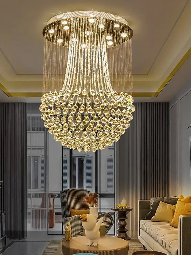 Modern luxury gold crystal light modern chandelier dining room