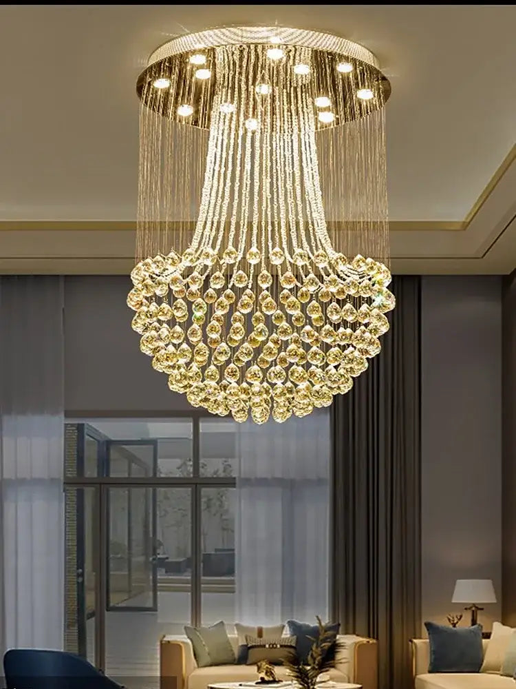 Modern luxury gold crystal light modern chandelier dining room