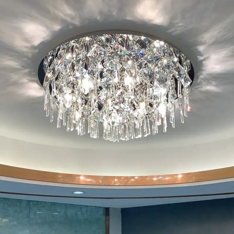 Modern black decorbites crystal light living room chandelier