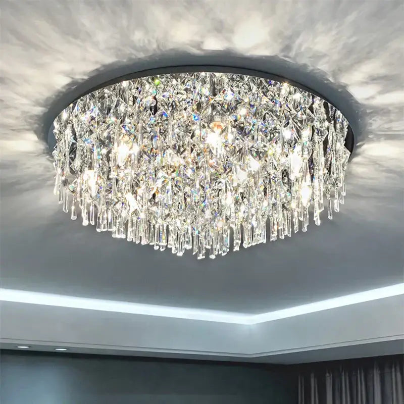 Modern black decorbites crystal light living room chandelier