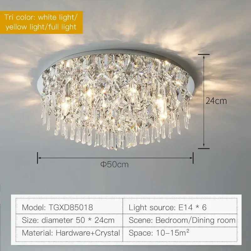 Modern black decorbites crystal light living room chandelier