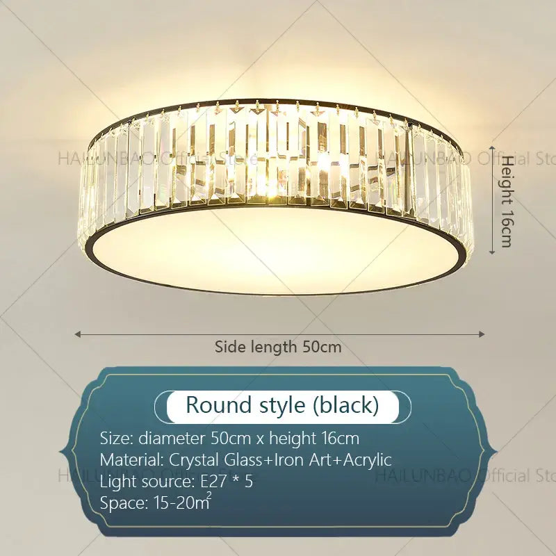 Modern cloud gold ceiling light living room decorbites crystal light