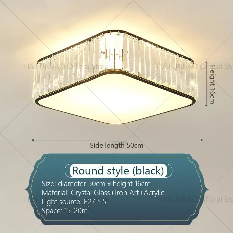 Modern cloud gold ceiling light living room decorbites crystal light