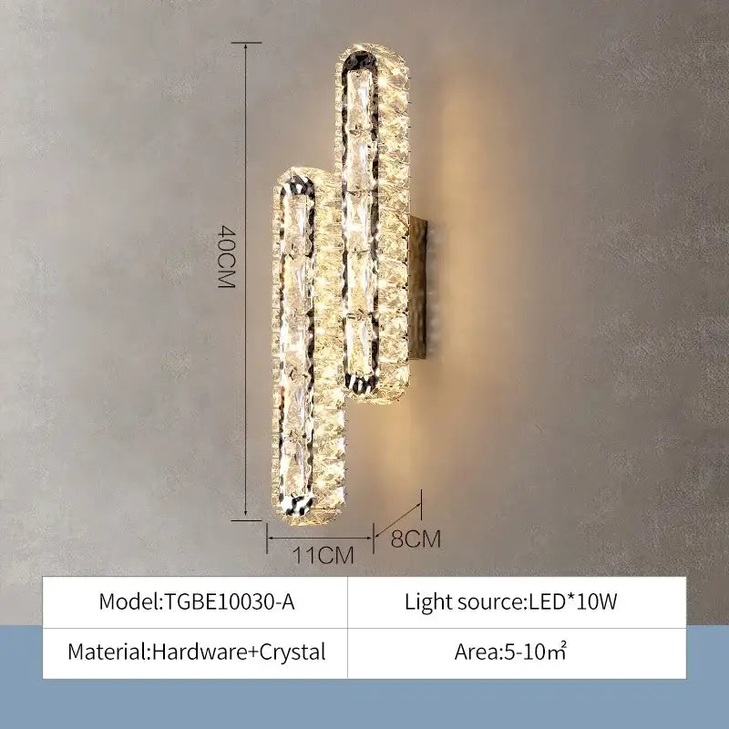 Modern crystal liner ceiling chandelier dining room led light