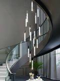Modern silver & black crystal living room hotel chandelier