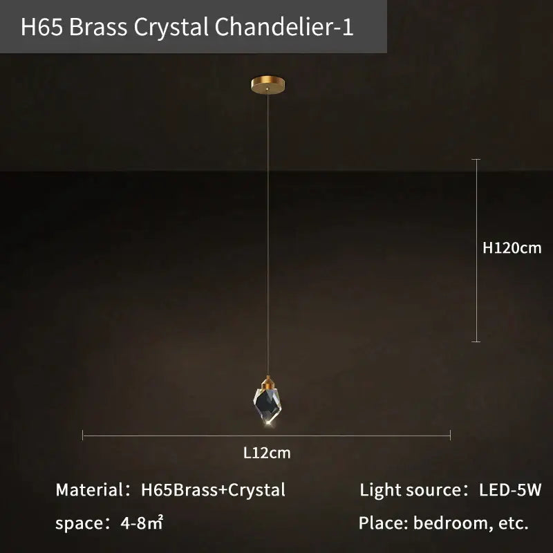 Modern crystal loft chandelier stairwell large pendant lighting
