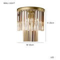 Modern gold led ceiling lamp dining room crystal luxe chandelier