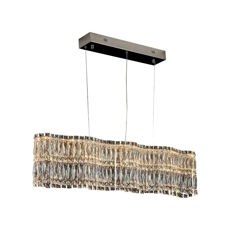 Decorbites crystal luxe multi-tiered gold chandelier living room light