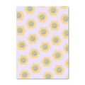 Danish pastel lavender smiley flower wall art for bedroom